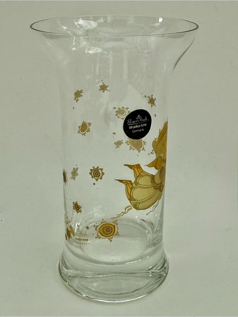 Rosenthal Studio Line Germany Bjørn Wiinblad Crystal Angel Heart Vase 5” Signed